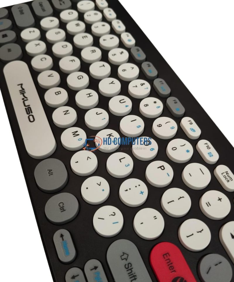 MIKUSO KB-C027 WIRELESS COMBO KEYBOARD AND MOUSE (BLACK) - Image 2